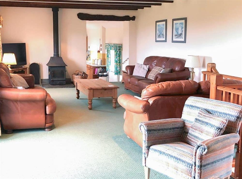 Living room at Chapmans House in Fairy Cross, Nr Clovelly., Devon