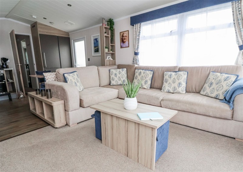 The living area at Chappies Caravan 2.0, Rhyl
