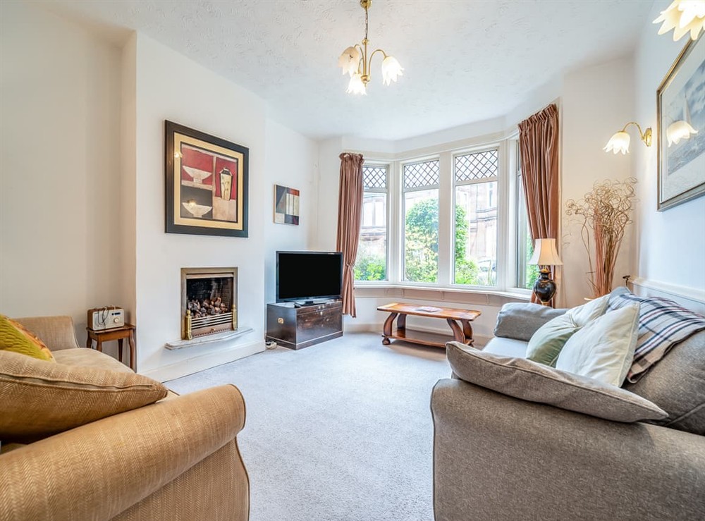 Living room at Charles House in Largs, Ayrshire