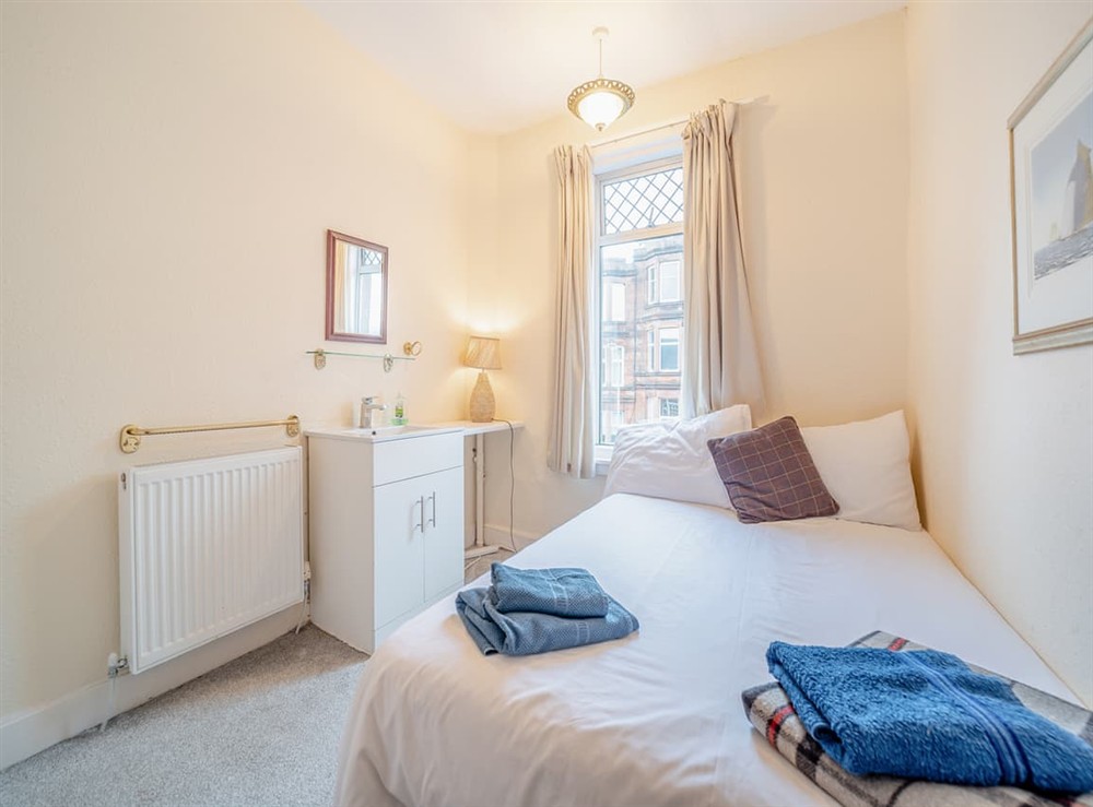 Single bedroom at Charles House in Largs, Ayrshire