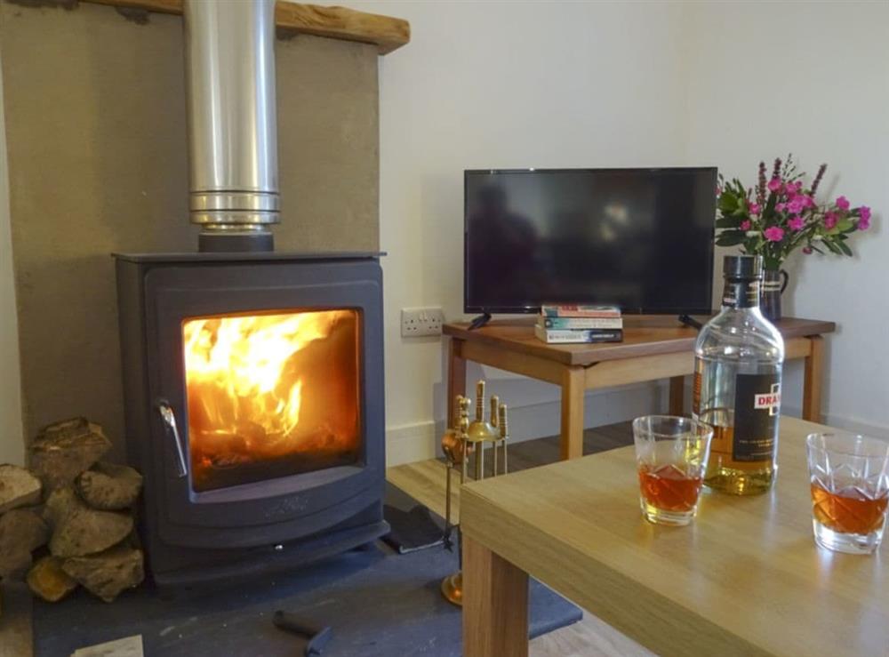 Warm and welcoming living room at Charlies Cottage in Muasdale, near Campbeltown, Argyll