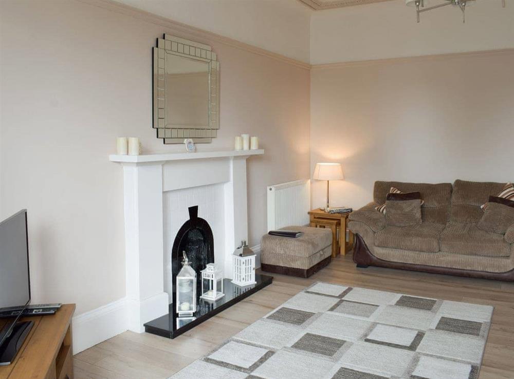 Living room at Charlotte Street in Ayr, Ayrshire