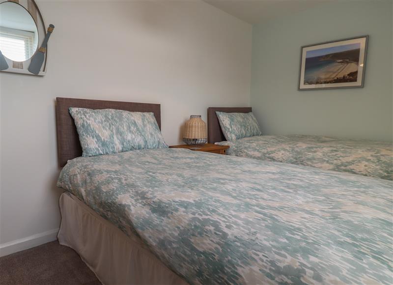 One of the 2 bedrooms at Charlottes Cottage, Norrth Sunderland near Seahouses