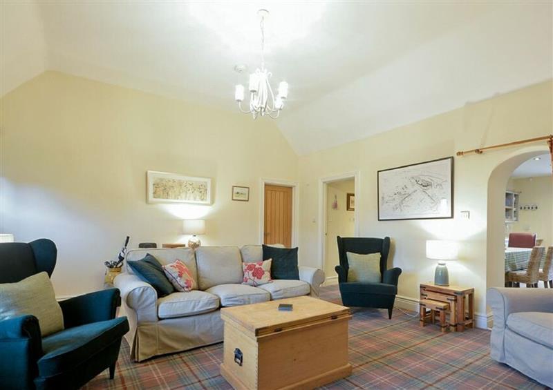 The living area at Charlton Cottage, Bamburgh