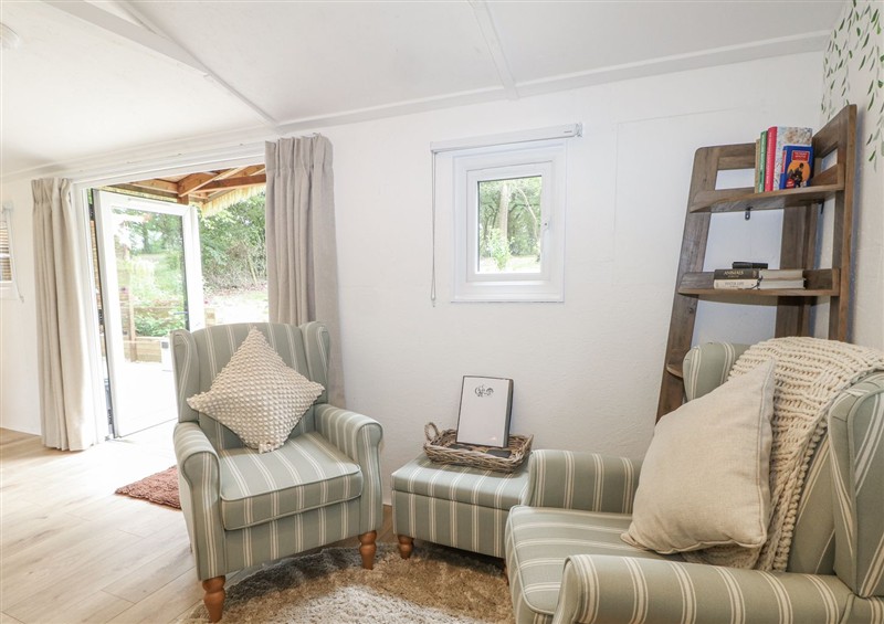 Enjoy the living room at Charltons Hollow Cabin, Bolney