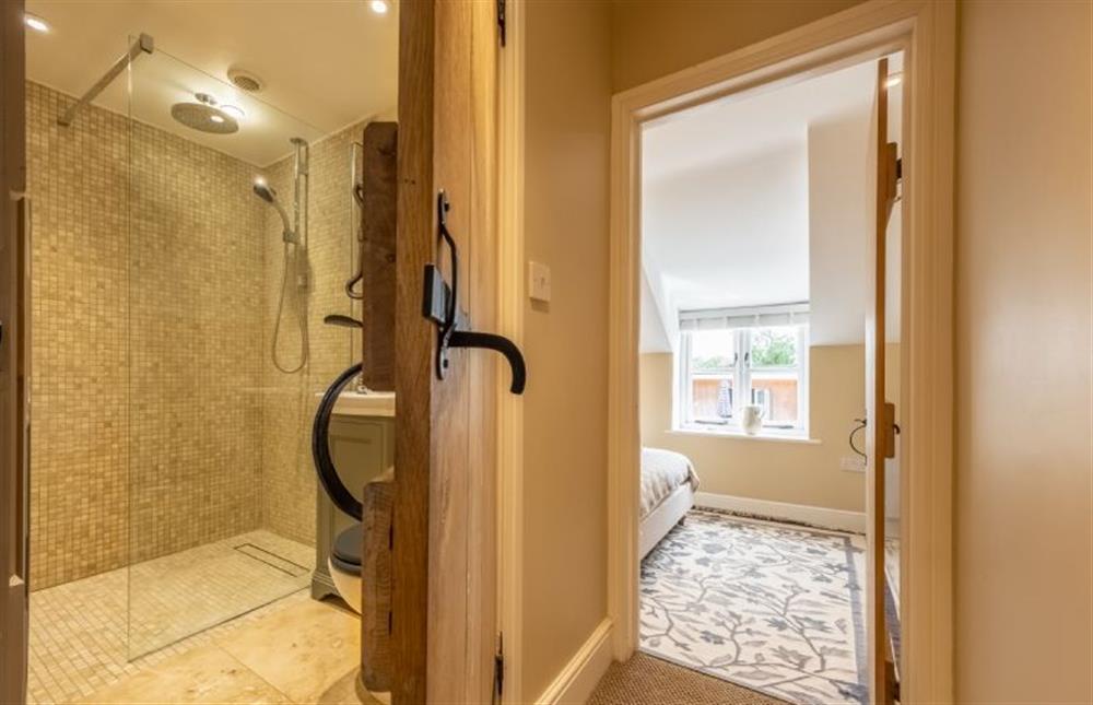 The shower room at Charnwood Cottage, Burnham Market