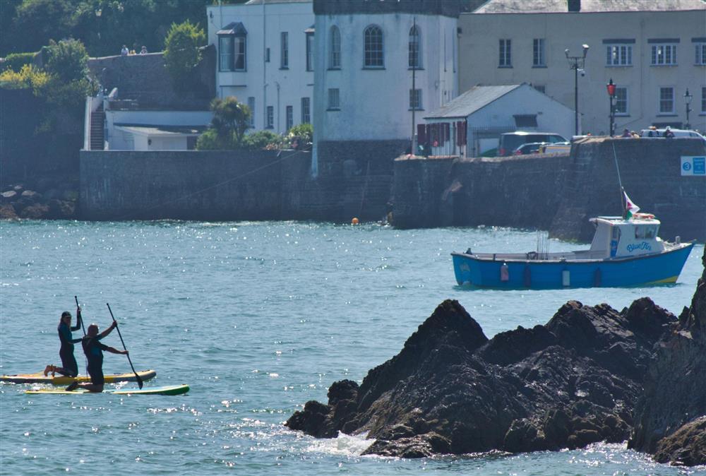 Explore Tenby from a different view and take a paddle board along the coastline through the shallow waters