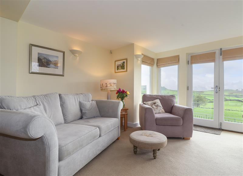 This is the living room at Chase View, Bowland Bridge near Bowness-On-Windermere