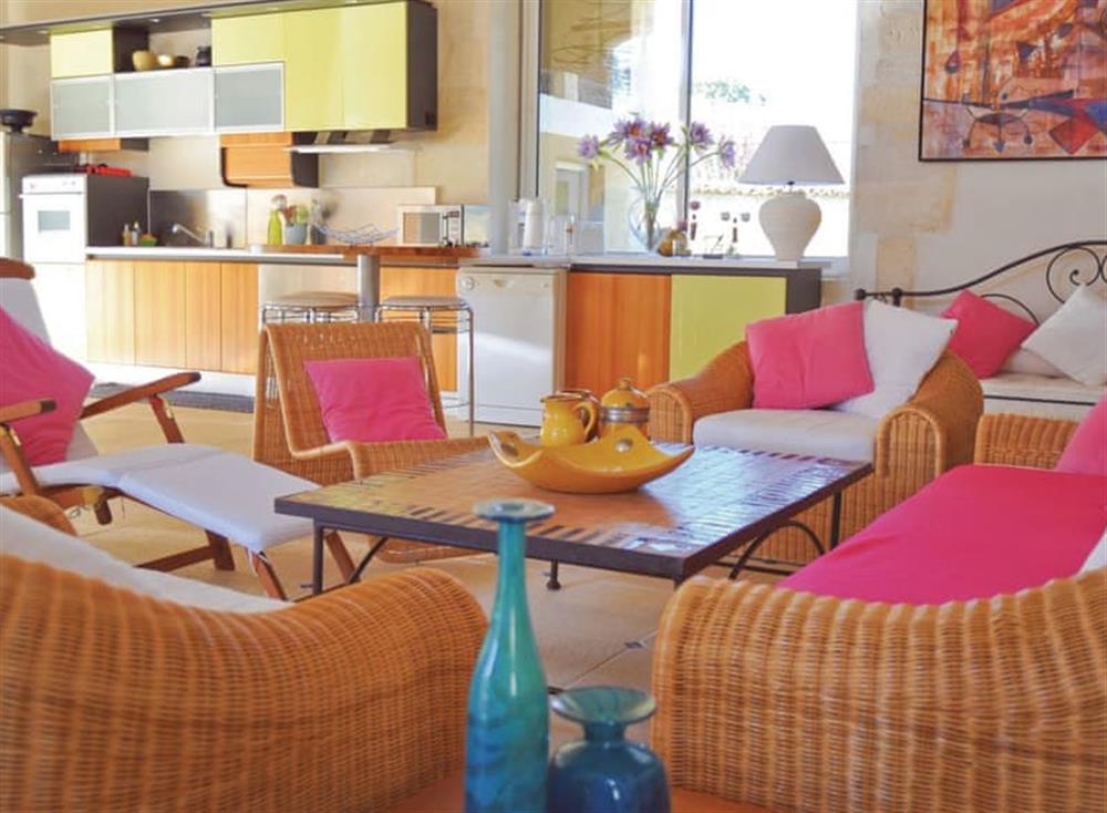 Living area (photo 4) at Ch&acirc;teau du Treuil in Burie, Charente-Maritime, France