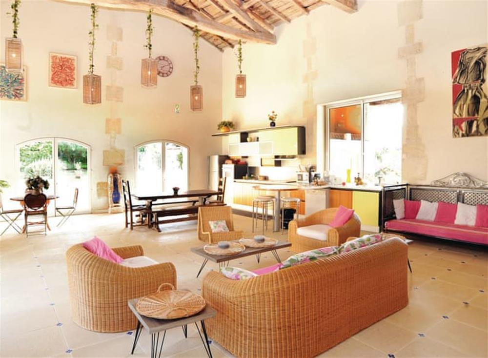 Living area at Ch&acirc;teau du Treuil in Burie, Charente-Maritime, France