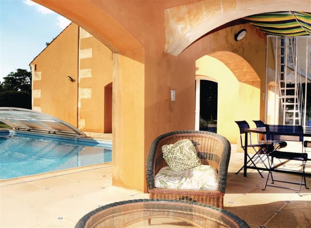 Outdoor area at Ch&acirc;teau du Treuil in Burie, Charente-Maritime, France