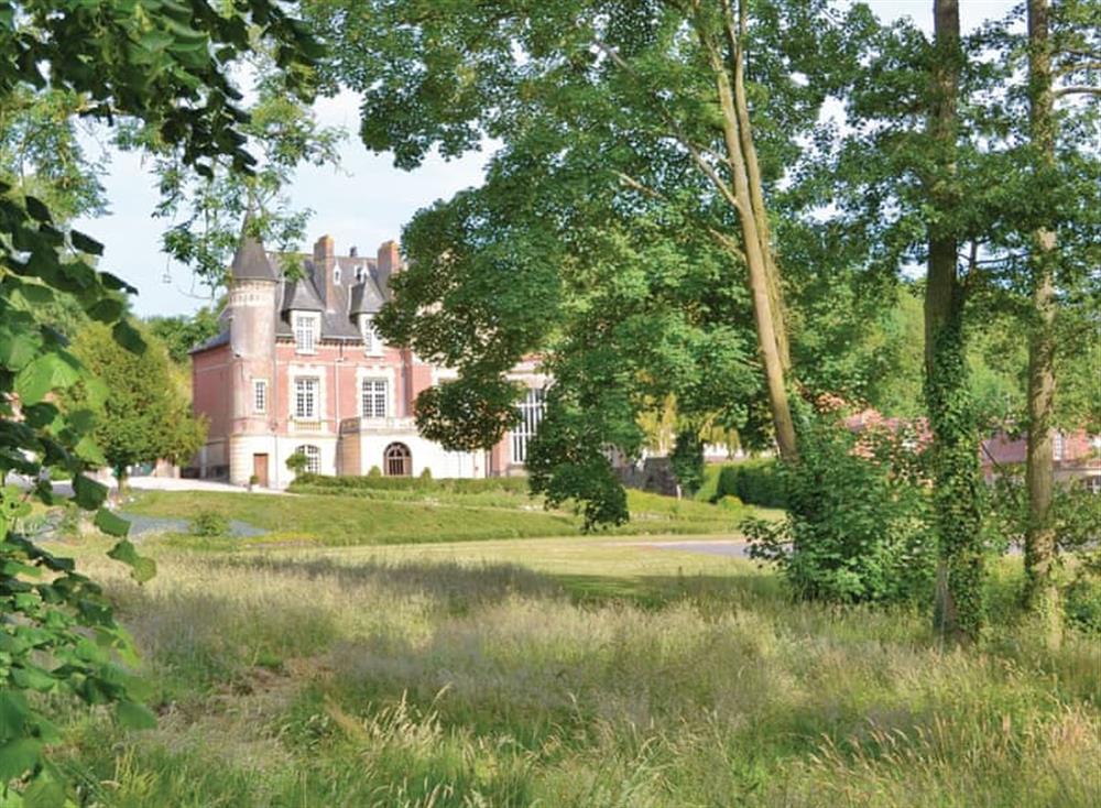 Outdoor area at Chateau Marconne in Marconne, Pas-de-Calais, France