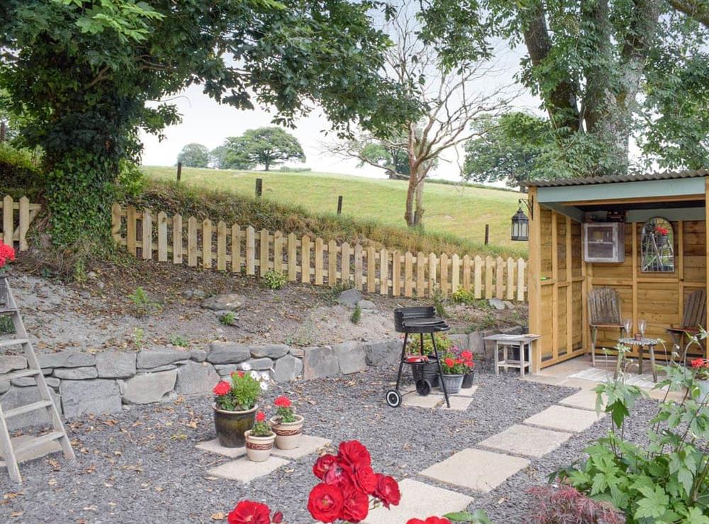 Outdoor area at Chateau Petit in Trefeglws, Powys