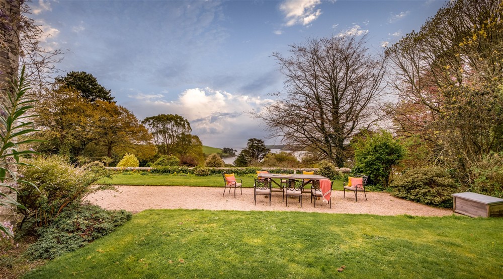 The outdoor seating at Chatham in Falmouth, Cornwall