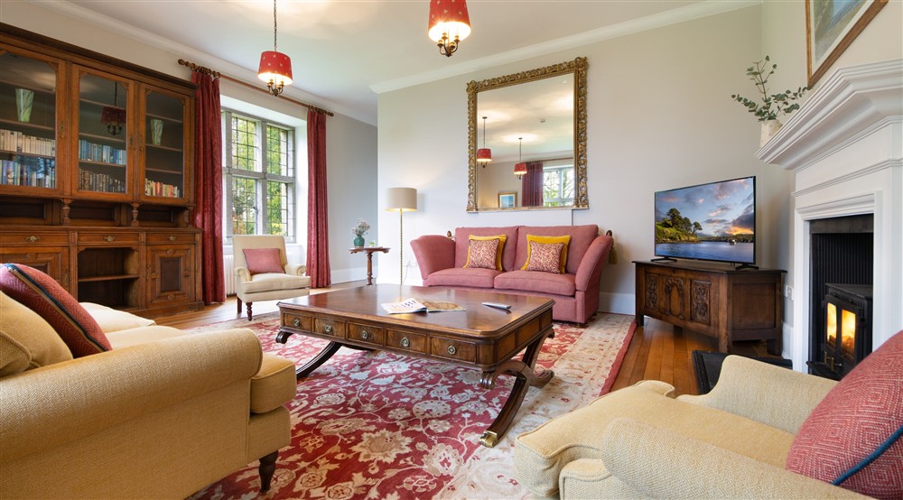 The sitting and dining room at Chatham in Falmouth, Cornwall