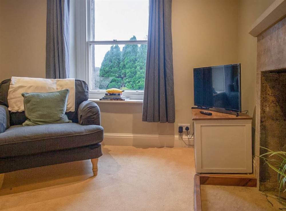 Living area at Chatsworth Apartment No.3 in Baslow, near Bakewell, Derbyshire