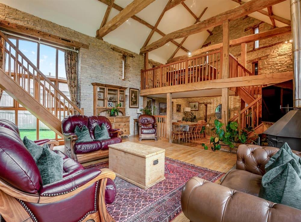 Living area at Chaxhill Barn in Westbury-on-Severn, Gloucestershire