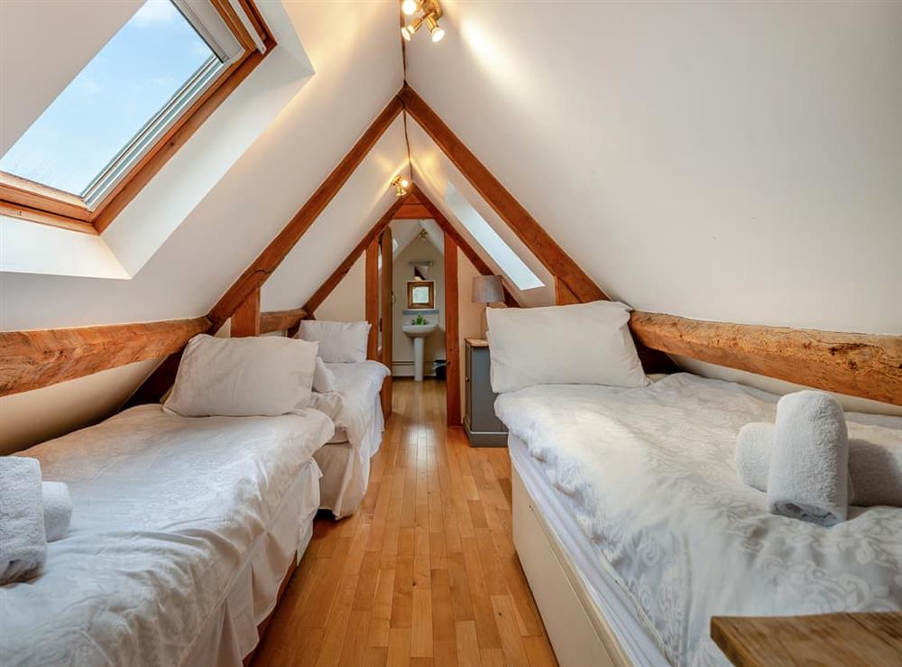Triple bedroom at Chaxhill Barn in Westbury-on-Severn, Gloucestershire