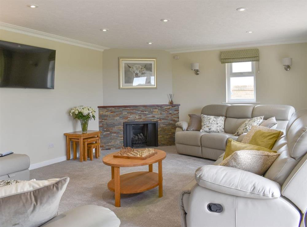 Living room at Chellow Dene in Singleton, Lancashire