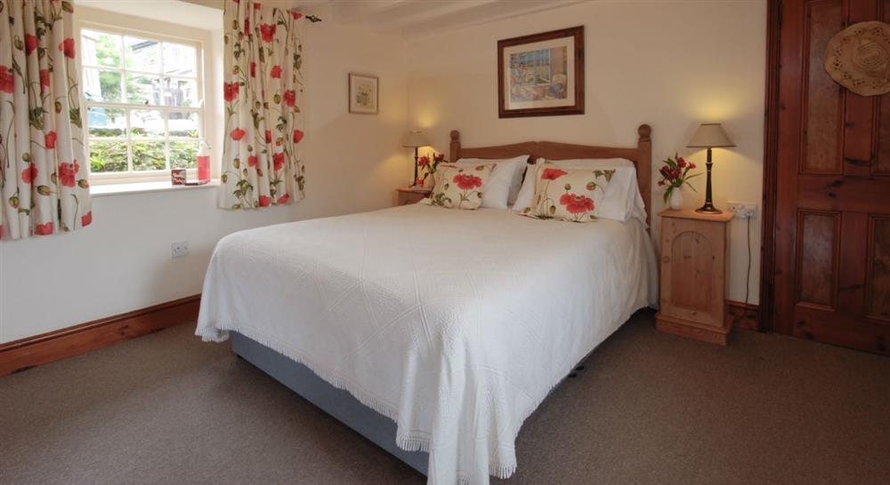 The double bedroom at Chenhalls Barn in Falmouth, Cornwall