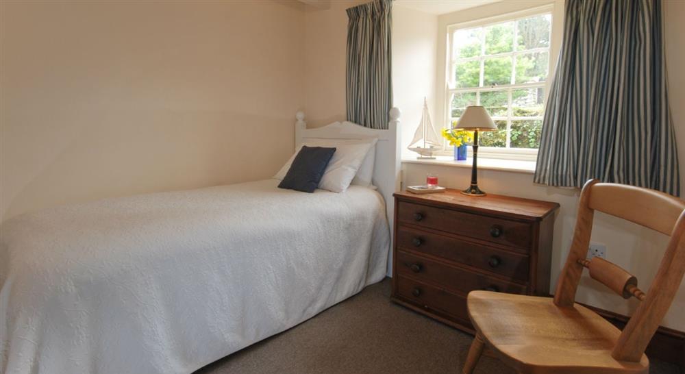 The single bedroom at Chenhalls Barn in Falmouth, Cornwall