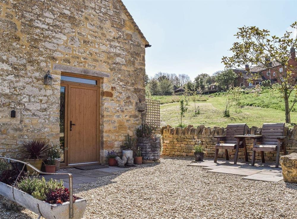 Outdoor area at Cherry Barn in Weston Subedge, near Chipping Campden, Gloucestershire