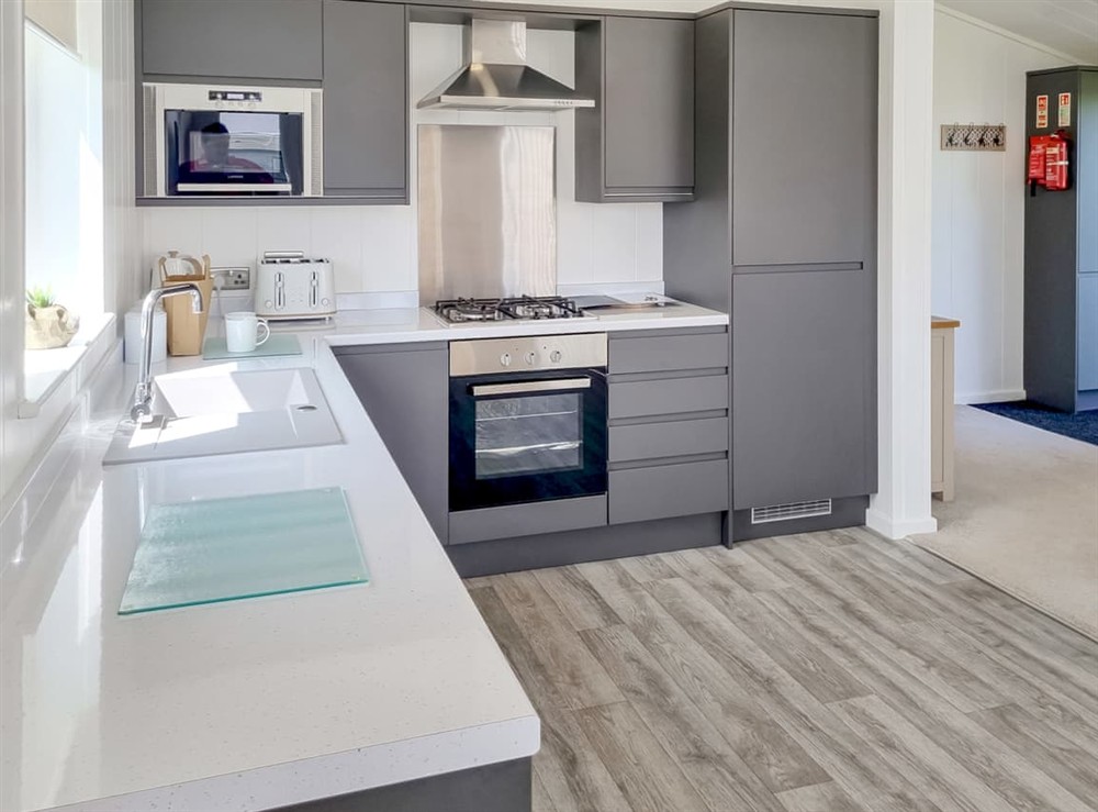 Kitchen area at Cherry Blossom 37 in Fitling, near Burton Pidsea, North Humberside