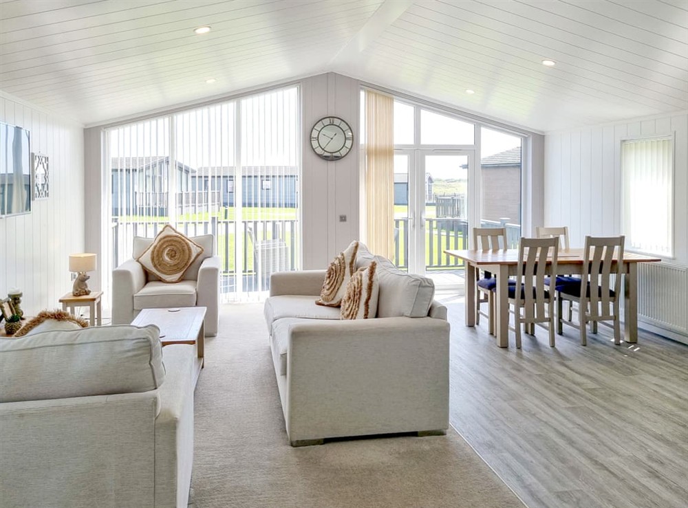 Open plan living space at Cherry Blossom 37 in Fitling, near Burton Pidsea, North Humberside