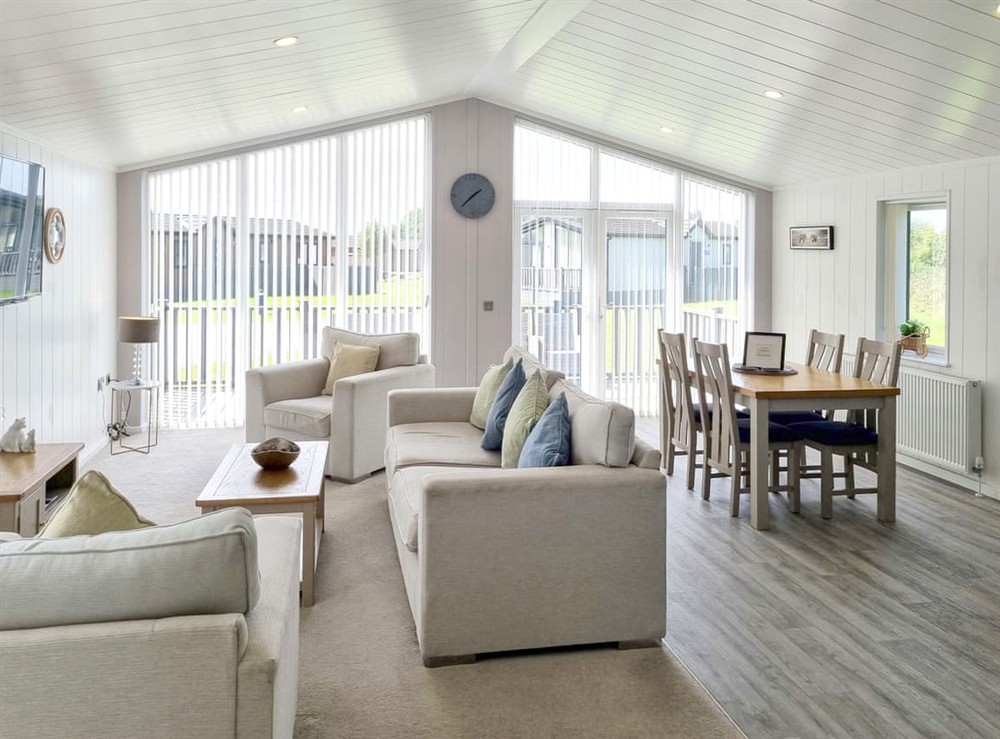Open plan living space at Cherry Blossom 38 in Fitling, near Burton Pidsea, North Humberside