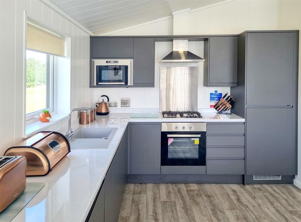 Kitchen area at Cherry Blossom 39 in Fitling, near Burton Pidsea, North Humberside