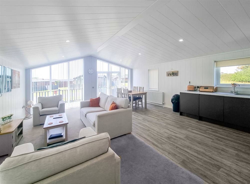 Open plan living space at Cherry Blossom 39 in Fitling, near Burton Pidsea, North Humberside