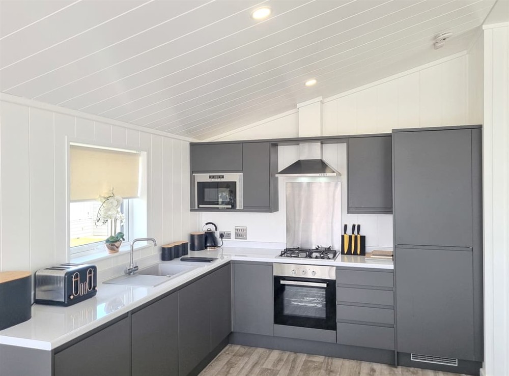 Kitchen area at Cherry Blossom 40 in Fitling, near Burton Pidsea, North Humberside