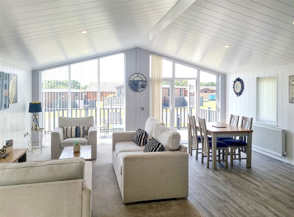 Open plan living space at Cherry Blossom 40 in Fitling, near Burton Pidsea, North Humberside