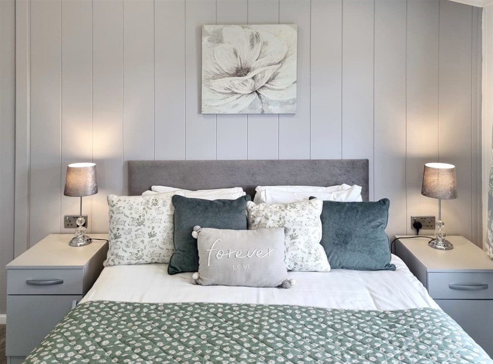 Double bedroom at Cherry Blossom 42 in Fitling, near Burton Pidsea, North Humberside