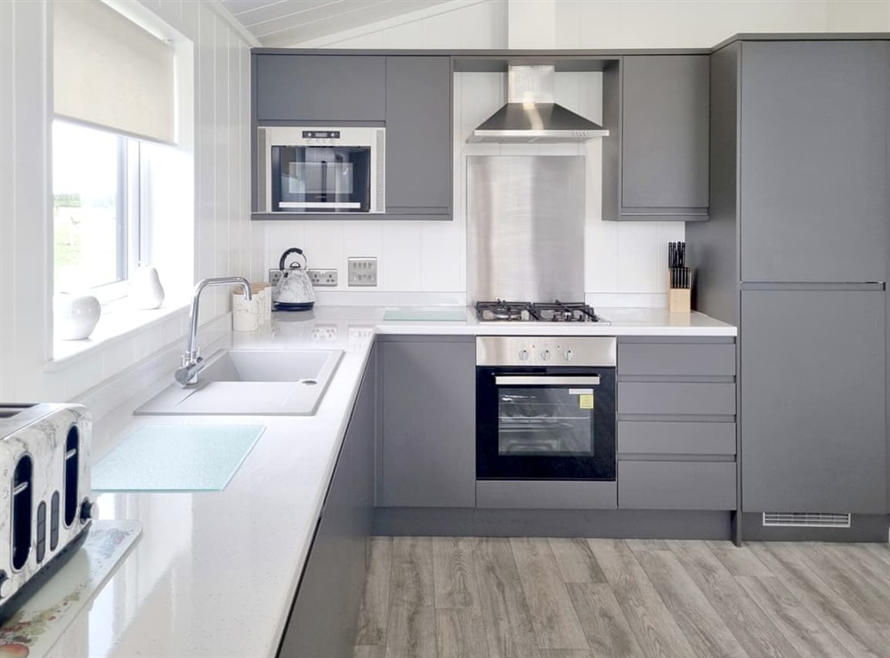 Kitchen area at Cherry Blossom 42 in Fitling, near Burton Pidsea, North Humberside
