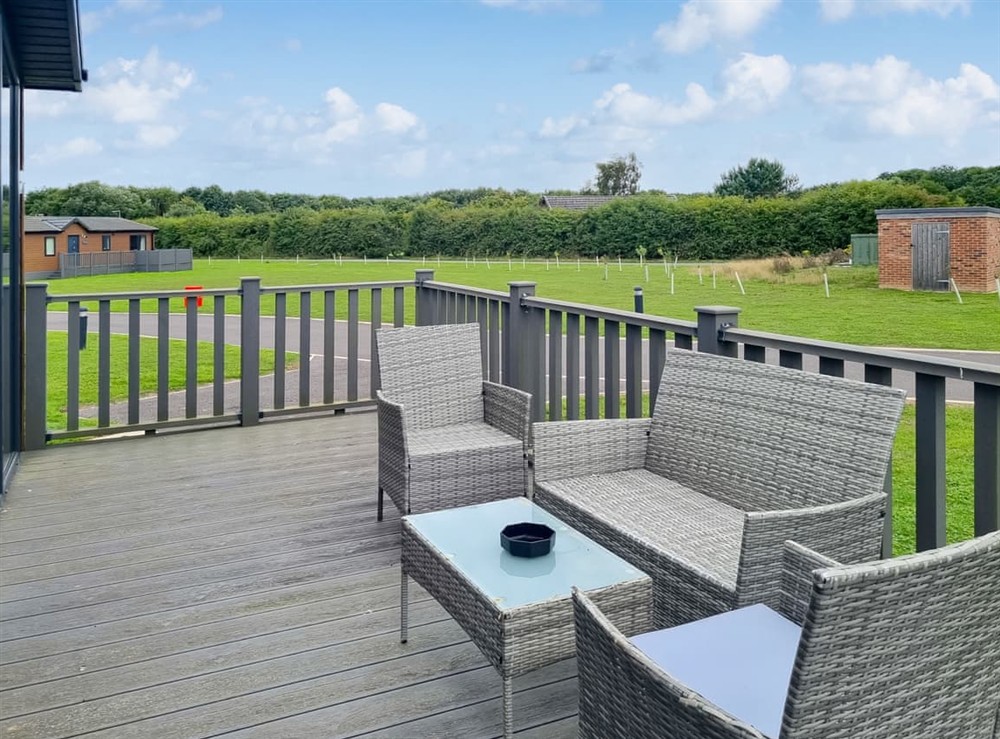 Sitting-out-area at Cherry Blossom 42 in Fitling, near Burton Pidsea, North Humberside