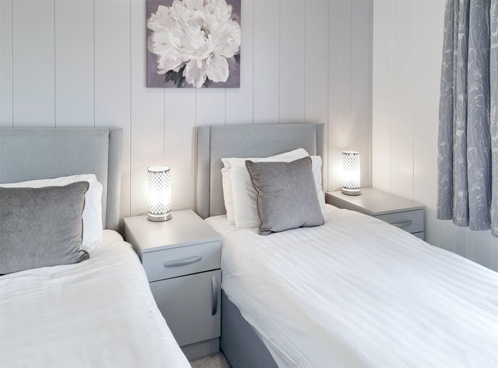 Twin bedroom at Cherry Blossom 42 in Fitling, near Burton Pidsea, North Humberside