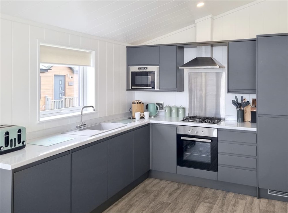 Kitchen at Cherry Blossom 48 in Fitling, near Burton Pidsea, North Humberside