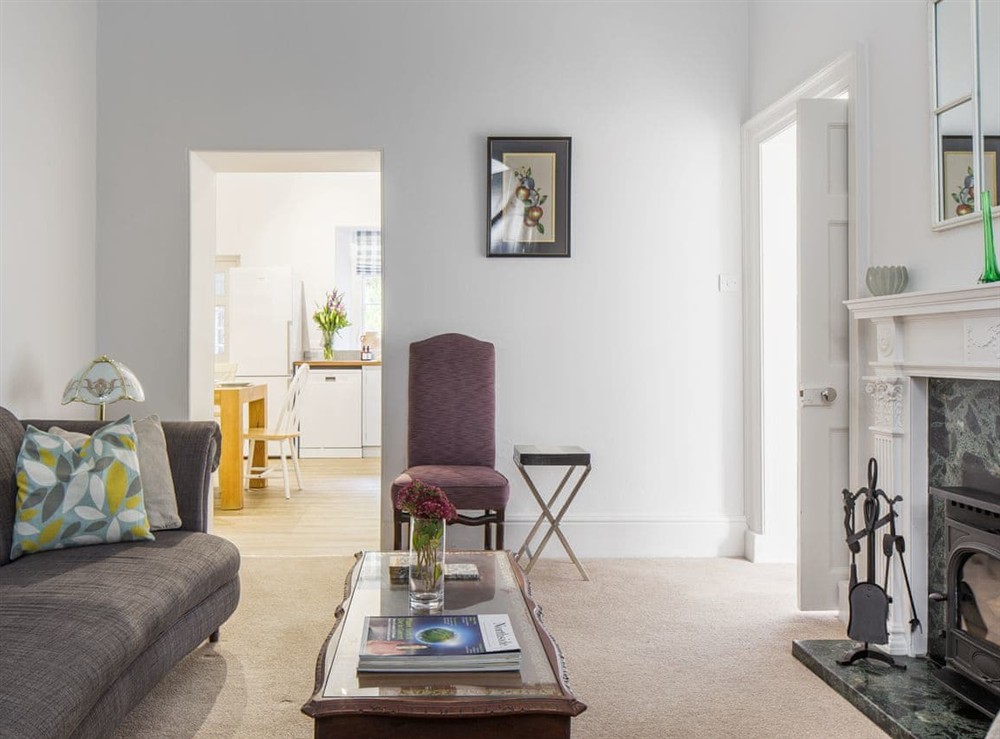 Living room at Cherry Blossom Cottage in Harewood, near Leeds, West Yorkshire