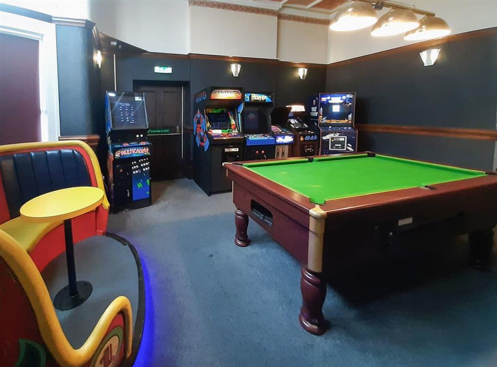 Games room at Cherry Blossom Inn in Blackpool, Lancashire