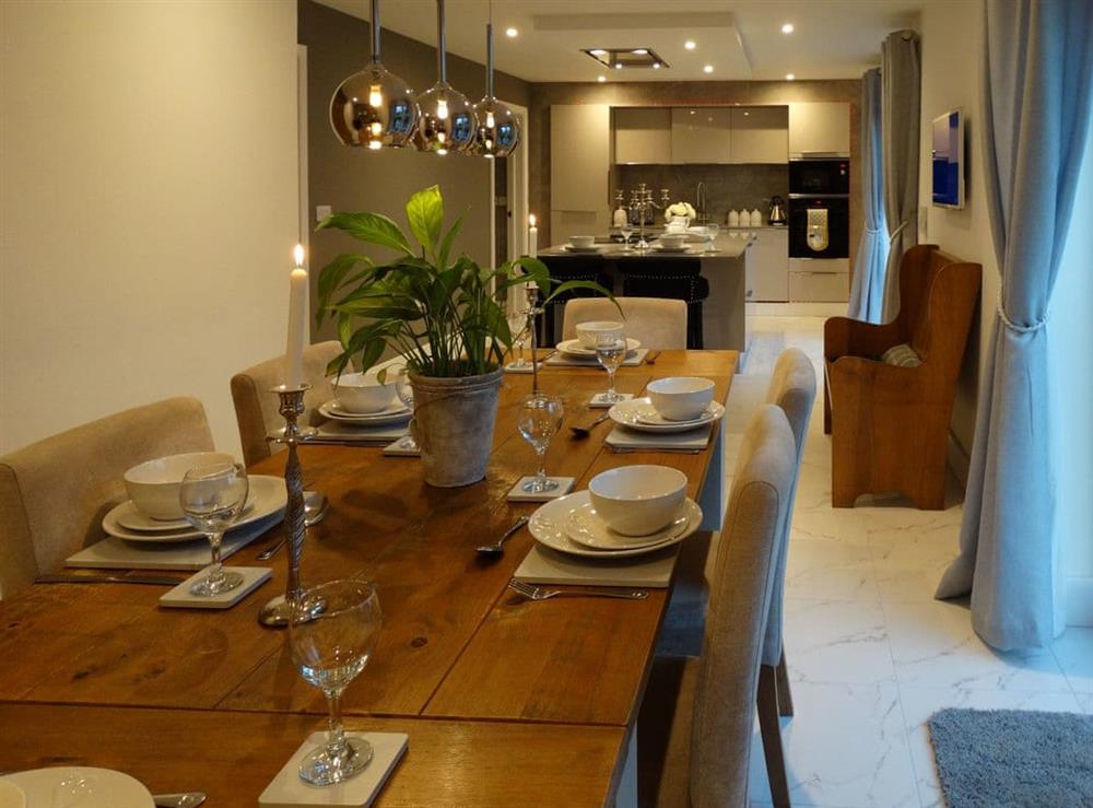 Spacious kitchen and dining room at Cherry Cottage in Little Salkeld, near Penrith, Cumbria