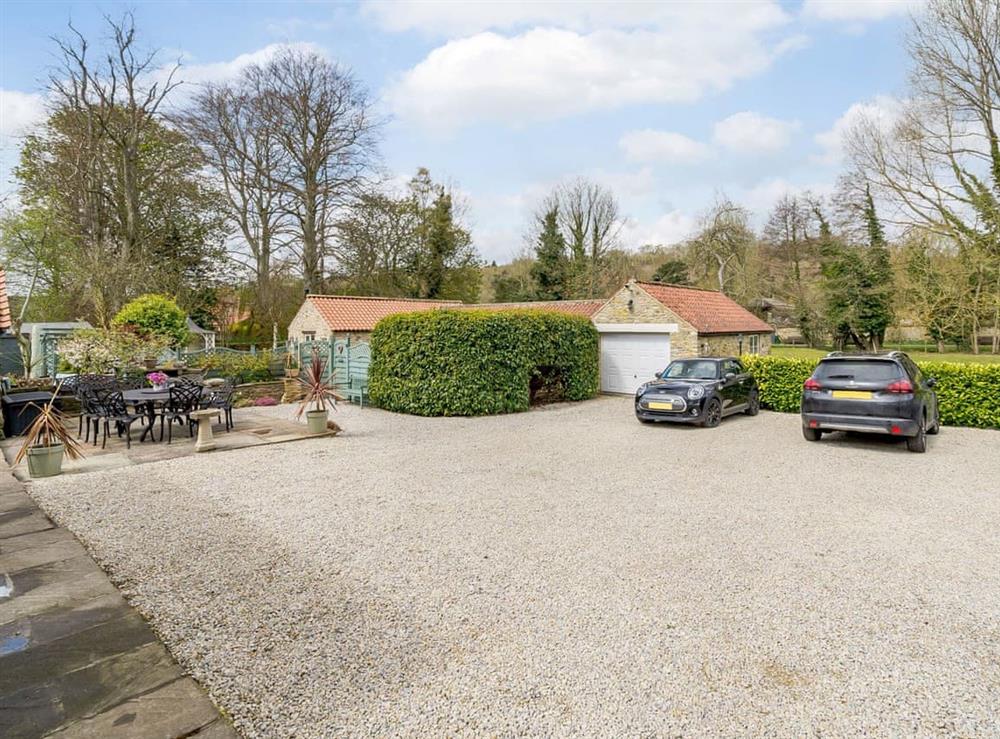 Parking at Cherry Garth Cottages : Cherry Garth in Thornton le Dale near Pickering, Yorkshire, North Yorkshire