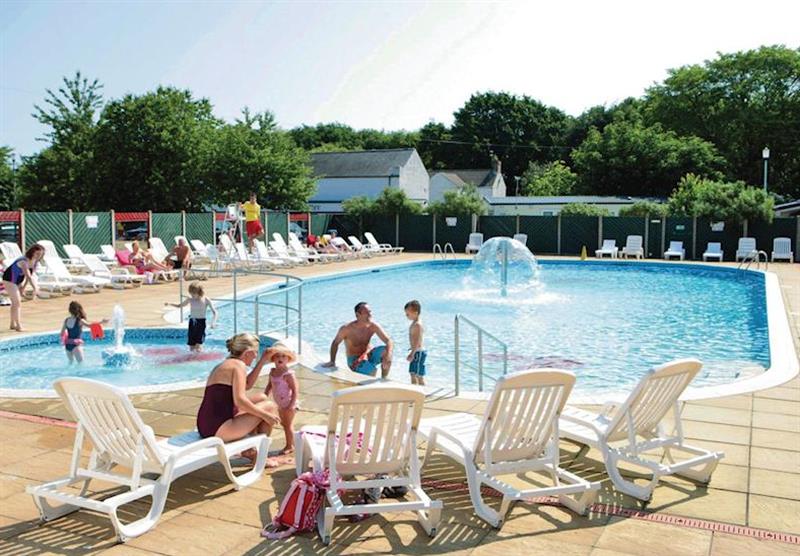 Outdoor heated pool at Cherry Tree in Burgh Castle, Great Yarmouth
