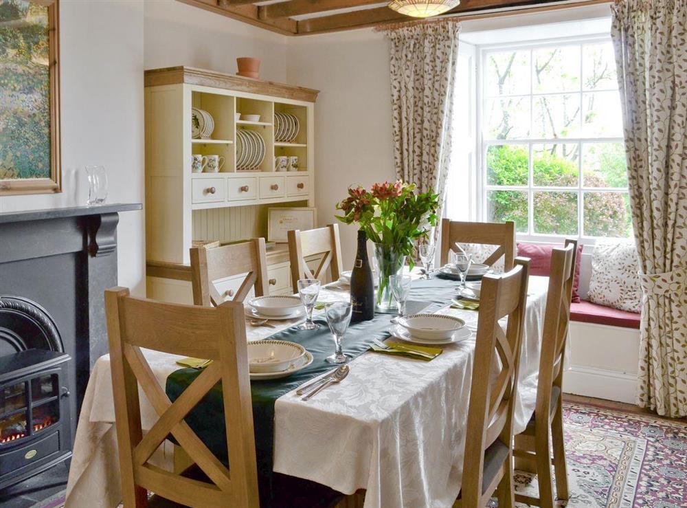 Charming dining area at Cherry Tree Cottage in Bellerby, Wensleydale., North Yorkshire