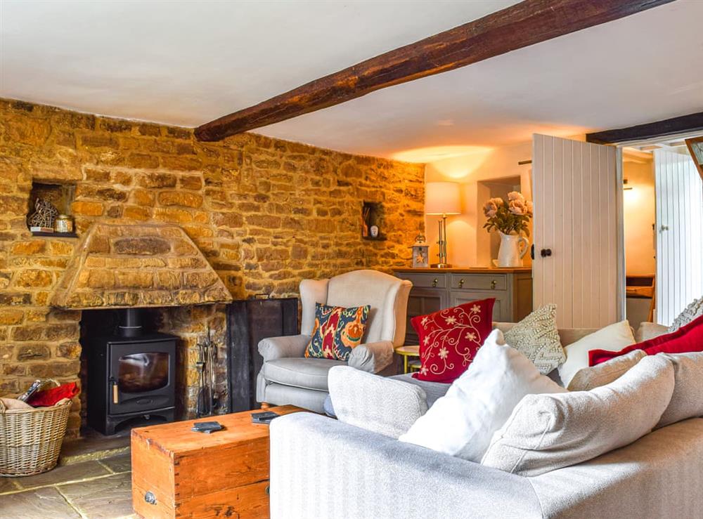 Living room at Cherry Tree Cottage in Eydon, Northamptonshire