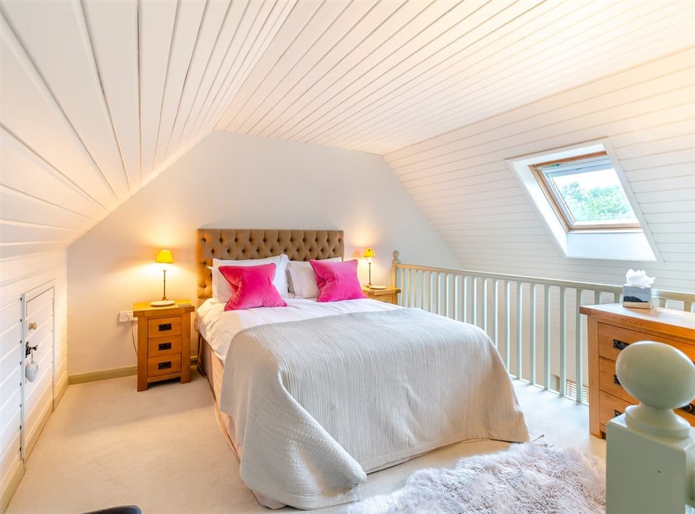 Double bedroom at Cherry Tree Cottage in Otterden, near Faversham, Kent