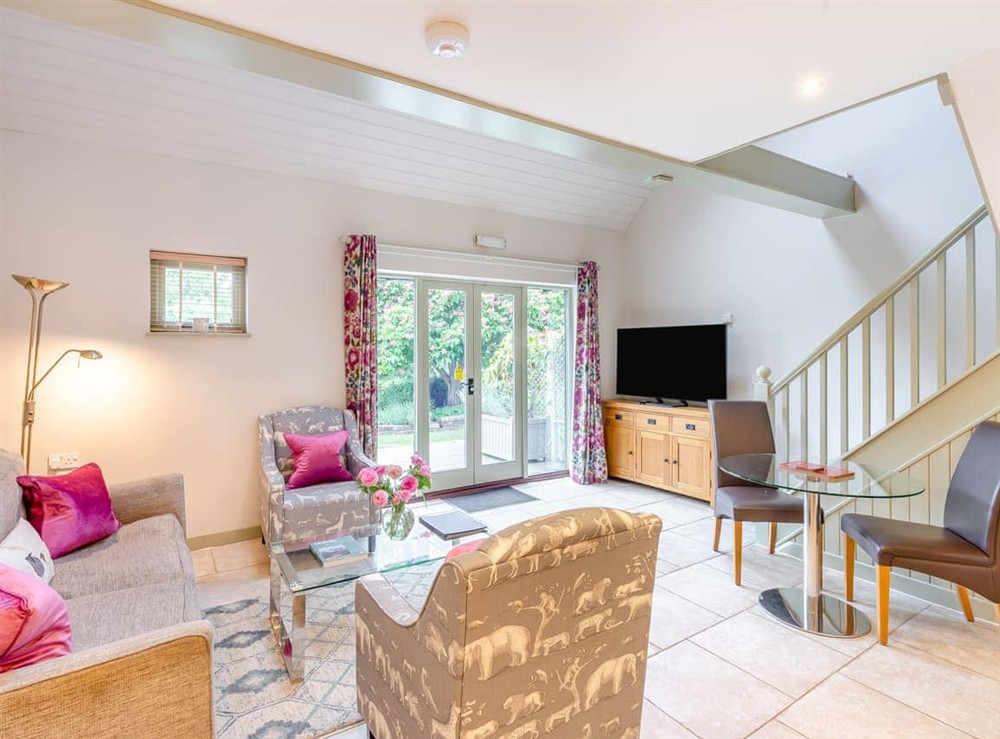 Living area at Cherry Tree Cottage in Otterden, near Faversham, Kent