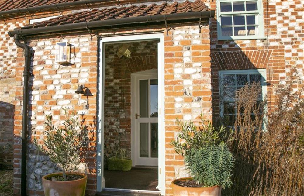 Entrance porch at Cherry Tree Cottage, Stanhoe near Kings Lynn