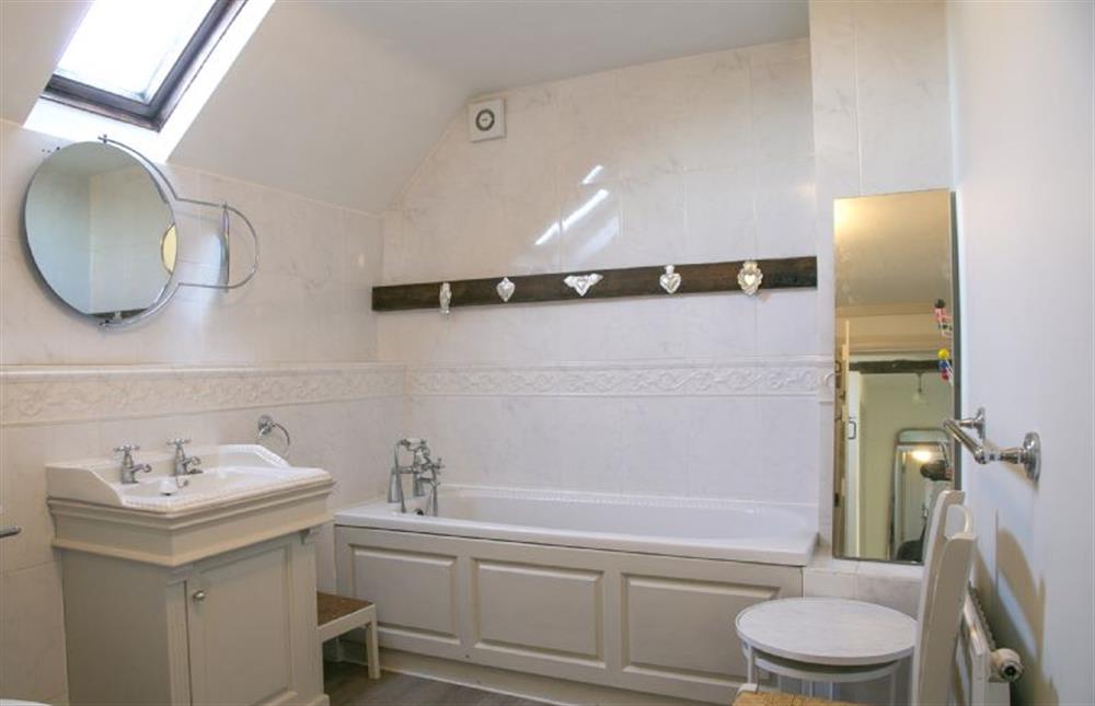 First floor: Bathroom at Cherry Tree Cottage, Stanhoe near Kings Lynn