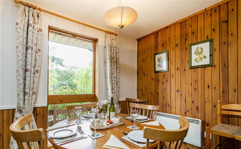 The dining area at Cherry Tree Lodge, Minehead